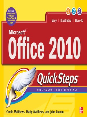 cover image of Microsoft Office 2010 QuickSteps